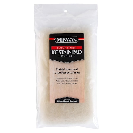 Minwax Floor Stain Pad, 10 in L Pad, 6-1/2 in W Pad, Lambskin Pad 427130100