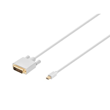 Monoprice Mini Displayport To Dvi Cable, White, 10ft 6000