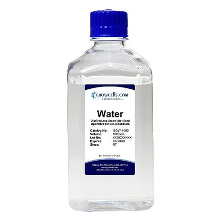 Growcells Water, Clear, Bottle, 1 L ISDW-1000