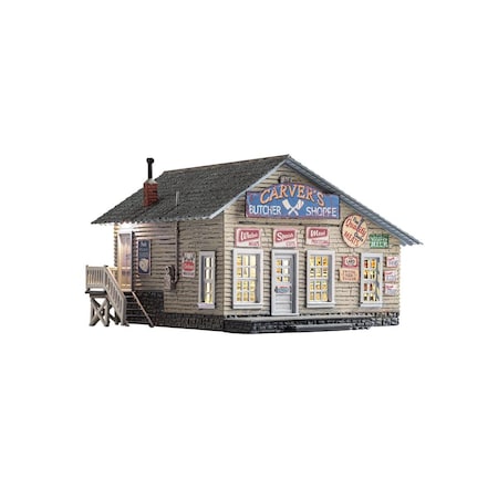 Woodland Scenics HO Scale Carvers Butcher Shoppe WOO5068