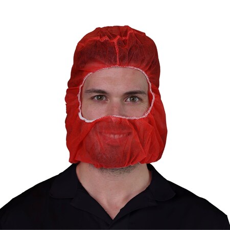 Vguard Hood, Polypropylene, Red, , 1000 PK B19N34
