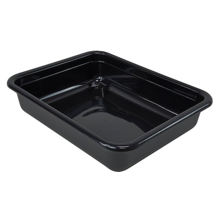 Quantum Storage Systems BUS/UTILITY TUB 20in x 15in x 5in, FLAT BOTTOM PP BLACK FSB-20155BK