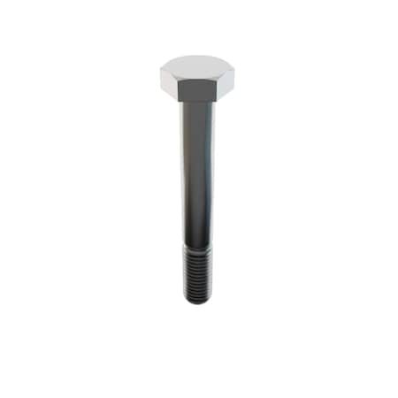 Zoro Select 18-8, 5/8"-11 Hex Head Cap Screw, Plain Stainless Steel, 4-3/4 in L, 5 PK 1-193-62C-475
