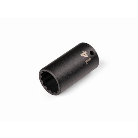 Tekton 1/4 Inch Drive x 14 mm Semi-Deep 12-Point Impact Socket SID04314