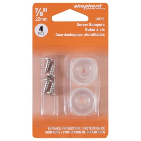 Shepherd Hardware BUMPER ROUND RUBBER 78 IN, 4PK 9072