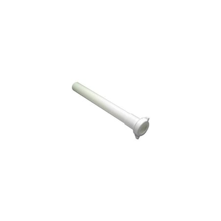 Master Plumber Lavatory Drain Extension Tube, White Plastic, 1.25 O.D. x 12-In. 823-591