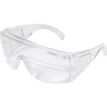 Kleenguard V10 Unispec II, Safety Glasses, Uncoated, Clear Lens, Clear Frame, Frameless 25646