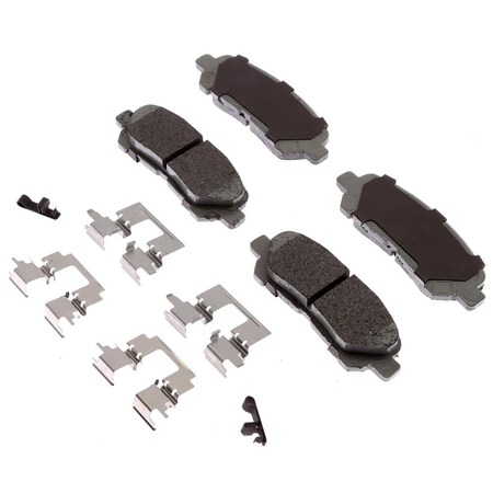 Acdelco PAD SET RR DISC BRK, Disc Brake Pad Set, 14D1325CHF1