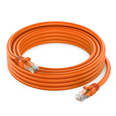 Maximm 7ft Cat6 Pure Copper UTP Ethernet Cable, Orange CAT6-7FT-ORANGE
