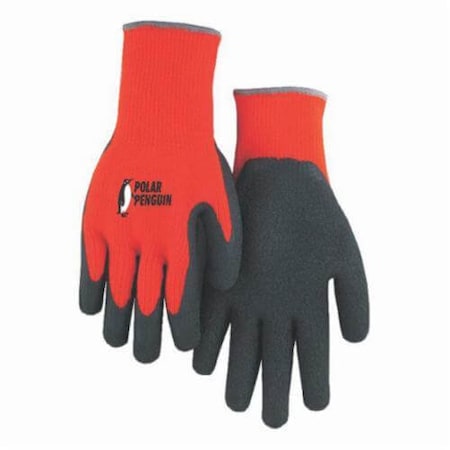 Majestic Glove Polar Winter Lined General Purpose Gloves, Coated, M/Size 9, Foam Latex rubber Palm, 10 ga Acrylic 3396HO/ 9