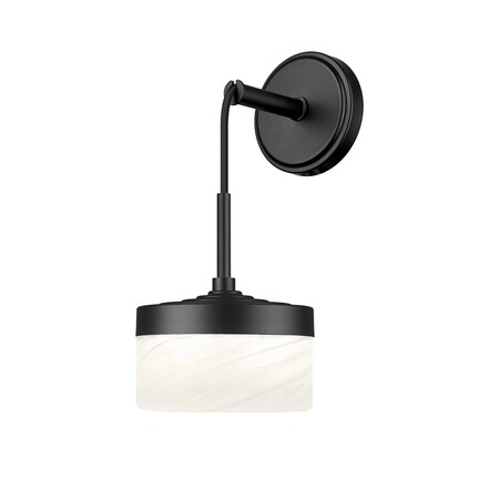 Z-Lite Renaud Matte Black 1 Light Wall Sconce 827S-MB-LED