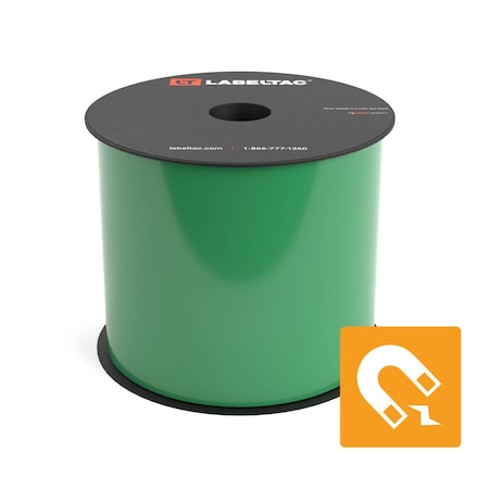 Labeltac Magnetic Supply 4in x 25ft LT4/Pro X, Green LT405M
