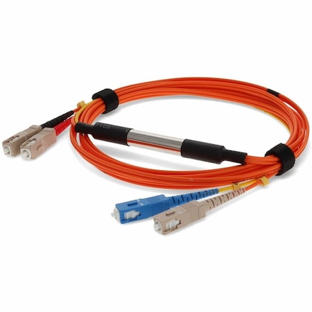 Add-On This Is A 2M Sc (Male) To Sc (Male) Orange Duplex Riser-Rated Fiber ADD-MODE-SCSC6-2