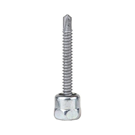 Sammys Vertical Rod Anchor, Steel, 1/4 in Size, 2 in L, Steel Zinc Plated, 25 PK 8027957