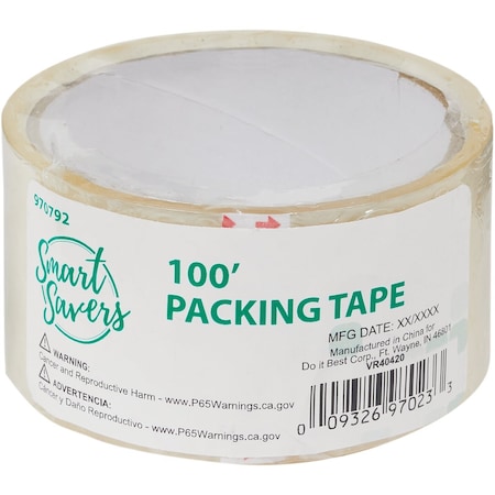 Smart Savers 4.80 cmx100 ' Clear Packing Tape CC101053