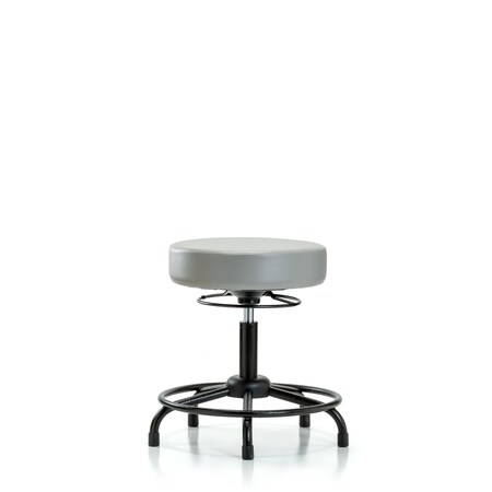 Blue Ridge Ergonomics Desk Stool, Vinyl, RT, Glides, Dov BR-VDHSO-RT-RG-8567