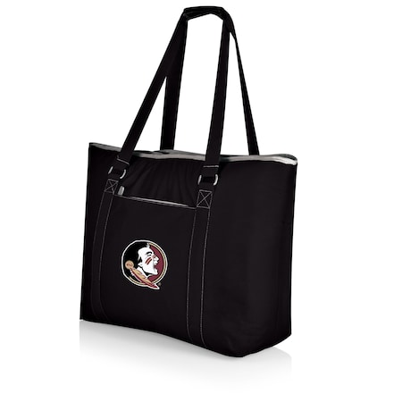 Picnic Time Family Of Brands NCAA Florida State Seminoles Tahoe XL Tote Cooler Bag - Soft Cooler Bag - Picnic Cooler, Black 598-00-175-174-0