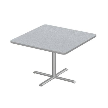 Correll Square Cafe Table, 42 in W, 42 in L, 29 in H, Particleboard Top, Gray Granite SXT42S-15-98-13