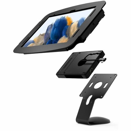 Compulocks Galaxy Tab A8 10.5IN Space Enclosure Core Counter Stand or Wall Mount Plus Hub Black 111B105GA8SBH01