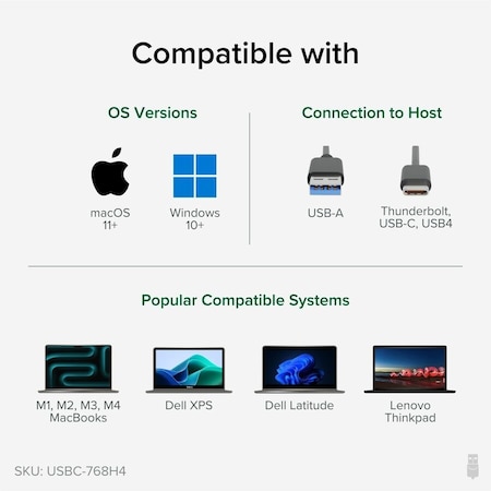 Plugable 4X HDMI MULTI MONITOR ADAPTER USBC-768H4