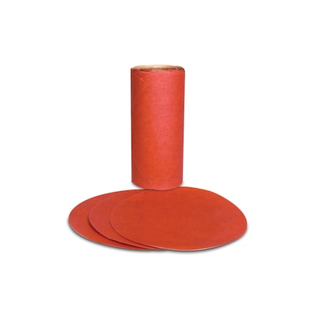 3M 3M Red Abrasive PSA Disc, 01603, 5 in, P320, 100 discs per roll, 6PK 316U