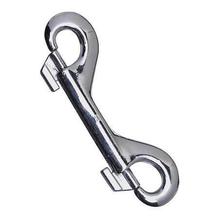 National Hardware Double Bolt Snap, 3-15/16 in, 100 lb Working Load, Zinc, Nickel N277-061