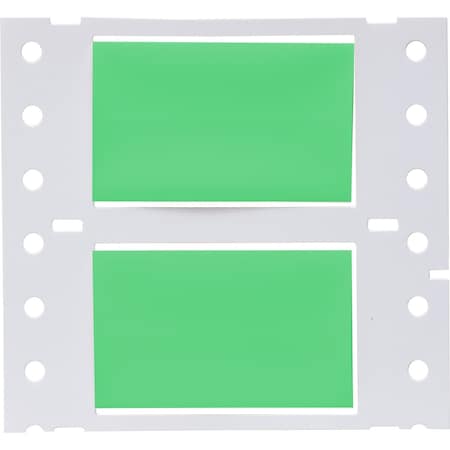 Brady PermaSleeve HX Heat Shrink Double Sided Wire Marking Sleeves, 0.75 in. x 2 in. W, Green, Roll of 2500 2HX-750-2-GR-J