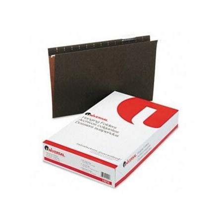 Universal Hanging File Folders, 1/5 Tab, 11 Point Stock, Legal, Standard Green, 25/Box 14215