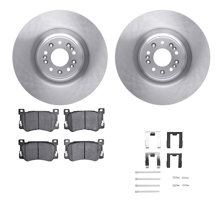 Dynamic Friction Co DFC Brake Rotor with 5000 Brake Pads and Hardware Kit 6512-10005