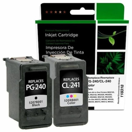 Clover Imaging Group Imaging Remanufactured Black, Color Ink Cartridges, 2PK 118318