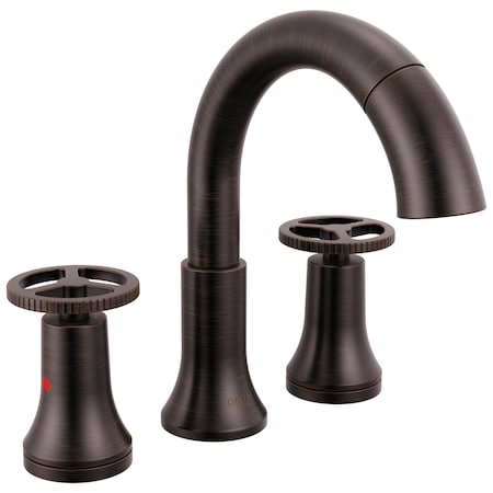 Delta Trinsic Two Handle Widespread Pull Down Bathroom Faucet In Venetian Bronze 3558-RBPD-DST