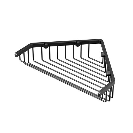 Gatco Corner 9" Shower Basket, Matte Black 1497MX