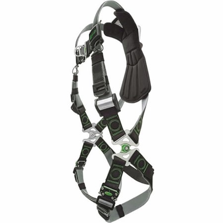Miller Revolution Series Premium Full-Body Harness w/DualTech Webbing, 5 Points of Adjustment, w/Back RDT-QC/XXL/XXXLBK
