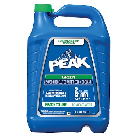 Peak Antifreeze Coolant, 1 gal., 50/50 RUAB53