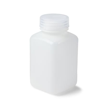 United Scientific UniStore Wide Mouth Square Bottles, HDPE, 250 mL, 12PK 33602