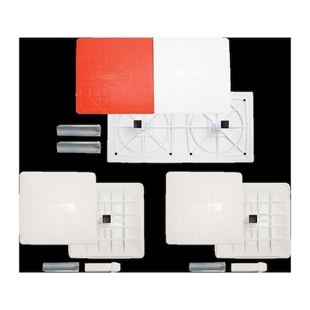 Perfectpitch Breakaway Base Set, White & Orange - Set of 3 PE2829647