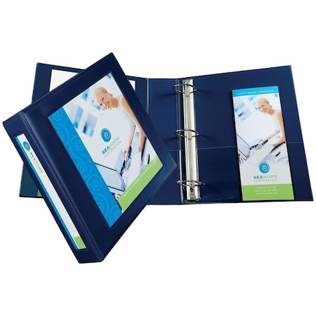 Avery Dennison Avery Framed View Binder with One Touch EZD Rings, 2" Capacity, Navy Blue 68033