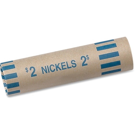 Coin-Tainer Tubular Coin Wrapper, Nickel, PK1000 2160600B08