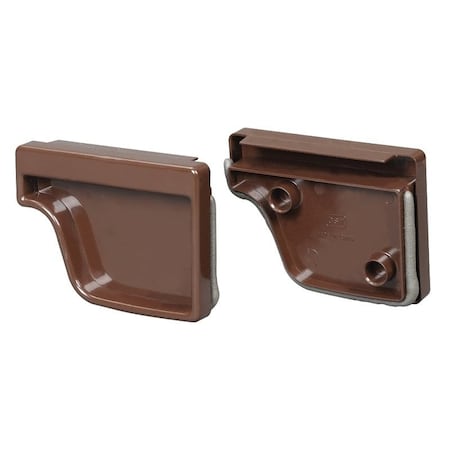 Euramax Amerimax End Cap Set, Vinyl, For: 5 in K Style Gutter M1611