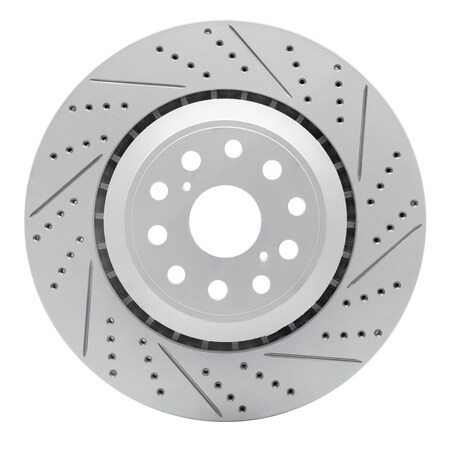 Dynamic Friction Co DFC Geoperformance Rotor - Drilled and Slotted 830-75020D