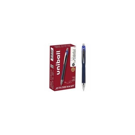Uniball uniballTM Jetstream RT Ballpoint Pen - 0.7 mm Fine Pen Point - Retractable - Blue Ink, 12PK 62153