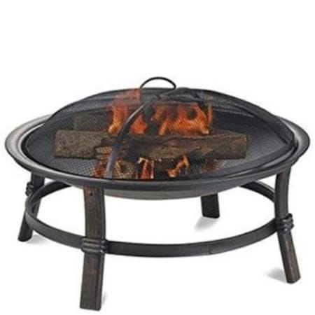 Blue Rhino Endless Summer  Brushed Copper Wood Burning Outdoor Firebowl  29.3 in. Dia. WAD15121MT
