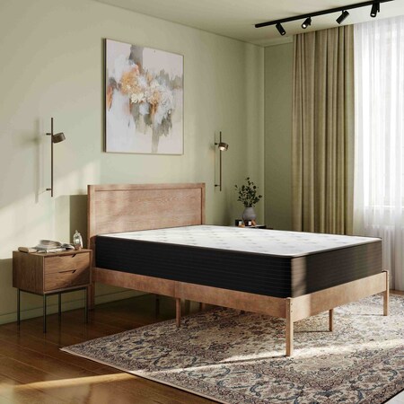 Flash Furniture Dream Cooling Gel 12 Inch Foam and Pocket Spring Hybrid Mattress, Full Mattress in a Box BS-E230P-R-F-12-C-BK-GG