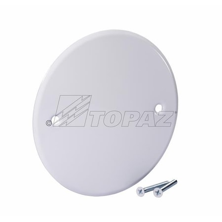 175 Cover Plate Steel 5 Round White