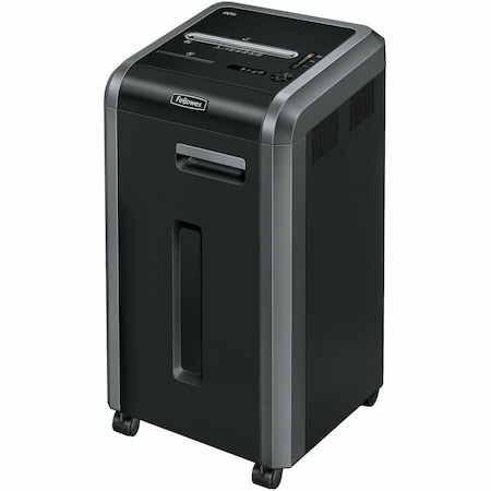 Fellowes POWERSHRED 225I PROVIDES HIGH PERFORMANCE COMMERCIAL SHREDDING. 100% JAM PROOF S 3322001