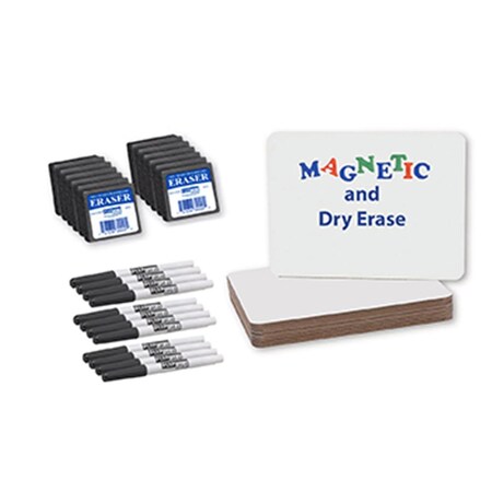 Flipside Magnetic Dry Erase Board 12Pk Class FLP21004