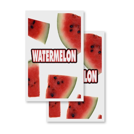 Signmission Watermelon, Vinyl Decals Only 24 Inch x 36 Inch, Vinyl Decal, 2PK DSB-2436-2PACK-Watermelon