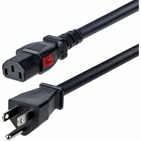 Startech.Com 10FT HEAVY DUTY POWER CORD W/NEMA 5-15P AND LOCKING IEC 60320 C13 CONNECTORS; 12 10FT-LC15A-POWERCORD