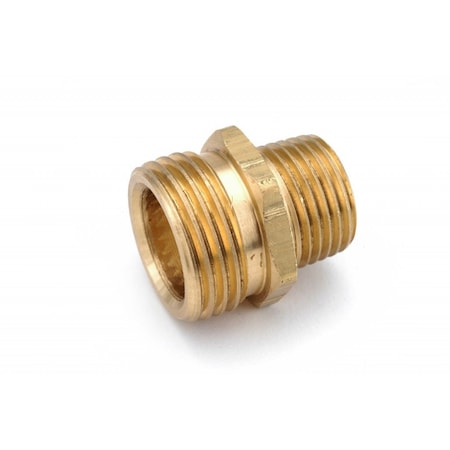 Midland Industries 34 Male Garden Hose Thread x 12 Male Pipe Thread Straight Brass Single Lead Free 707478-1208