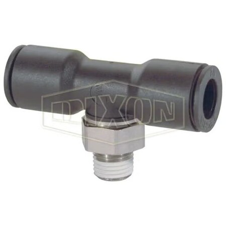 Dixon Legris by  Push-In Branch Tee, 1/8 in Nominal, MNPT x Tube, 290 psi Pressure, Nylon, Domestic 31085311